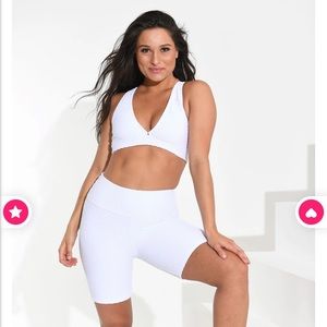 Booty by Brabants White Croco Bike Shorts